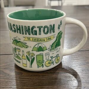 Starbucks Washington Mug - Green and White